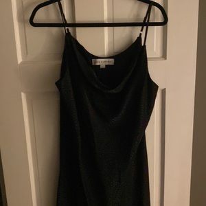 Black slip dress